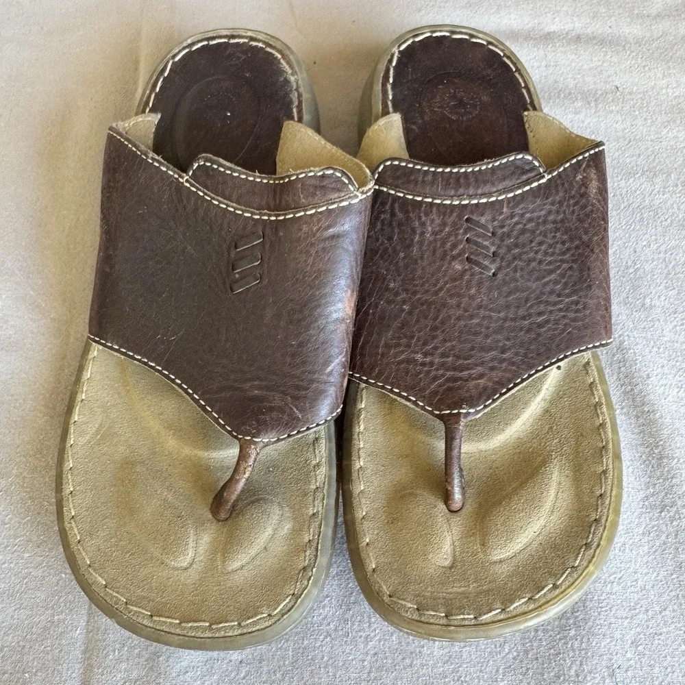 Size 37/M5/W6 - Vintage Dr. Martens 8803 Leather Sandals Thong Flip Flops Chunky